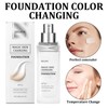 SNONESIY SNONESIY 2-Pack Color-Changing Foundation for Mature Skin, Waterproof Foundation,