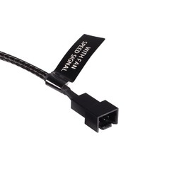 Alphacool 18695 Y-Splitter 3-Pin to 4x 3-Pin 30 cm Cable Modding Sleeved Black