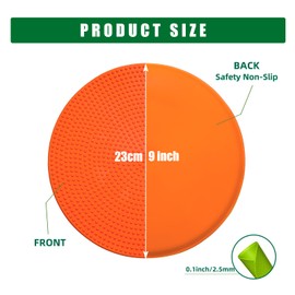 LZKIB Spot Markers 9 Inch 6 Pcs Non Slip Rubber Floor Markers Flat Field Cones Poly Dots for Soccer Basketball Sports Speed Agility Training and Drills