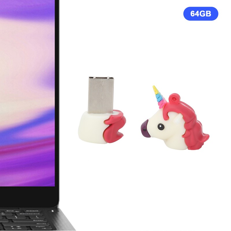 USB 2.0 Flash Drive White Cute Appearance Data Storage Tool