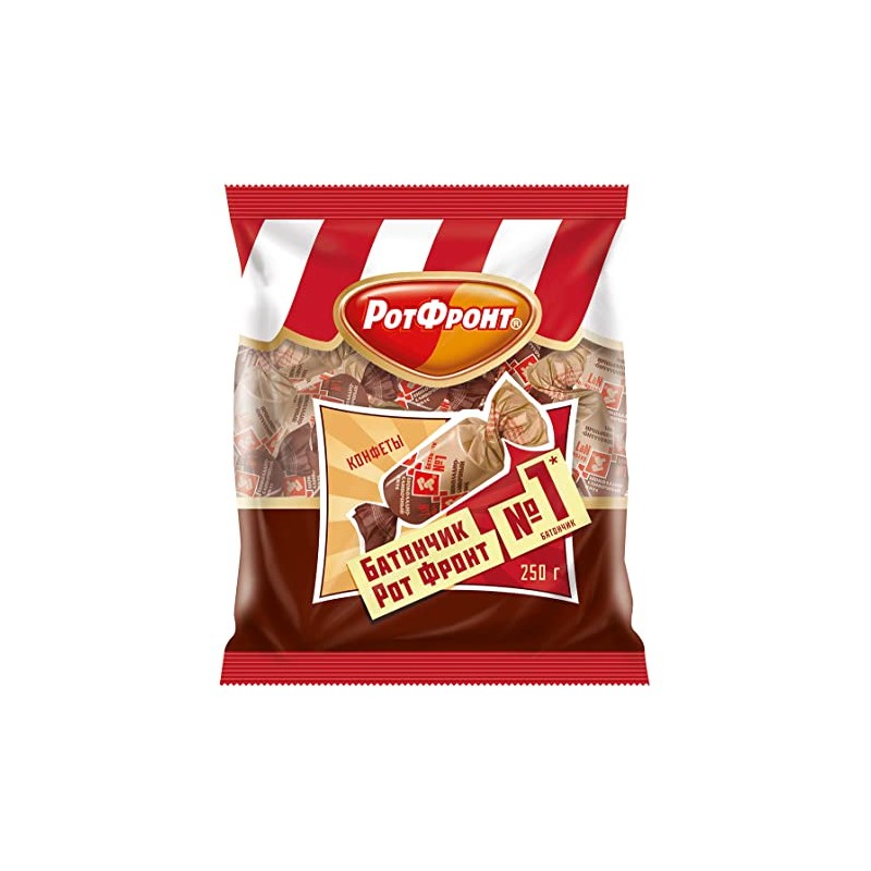Batonchik Rot Front Chocolate-Cream Taste 250g/8.8oz Imported Gourmet Russian Candy
