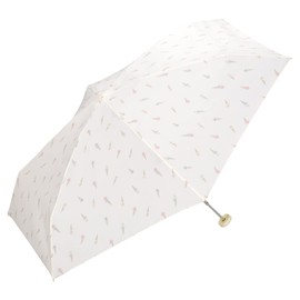 Wpc. 8180-303-002 Rain Umbrella, Folding Umbrella, Ice Cream, Mini Off, Women's, 19.7 inches (50 cm), For Rain or Shine, Pastel Colors, Fancy Storage Case, Pouch Type, Stylish, Cute, Women