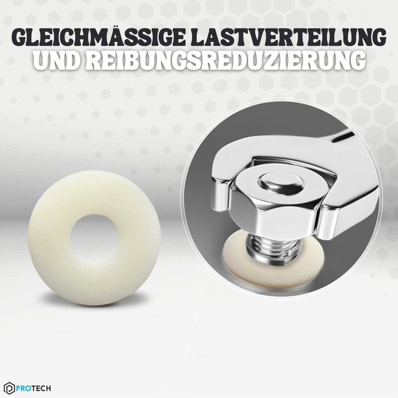 PROTECH Pack of 50 Large Polyamide Washers DIN 9021 M8