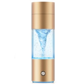 Hydrogen Water Bottle Generator,4500PPB Smart Electrolysis Water Ionizer with SPE/PEM Tech,High Air Tightness Tritan,320ml Rich Hydrogen Water Machine for Sedentary Office Sport High-End Gift,CA-308