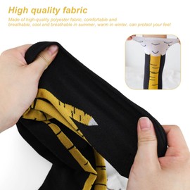 JANDH Chicken Leg Socks Long, 3 Pairs of Overknee Stockings, Chicken Feet, Knee Stockings, Women, Soft and Skin-friendly, Suitable for Theme Parties and Individual Everyday Wear