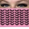 etokdos Fluffy Lashes Wispy Natural Short 3D Strip Lashes Cat