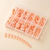 Virellay 360 Pcs Gradient Künstliche Fingernägel (Kurze Mandel French, 360