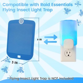 10 Pack Refill Cartridges Compatible with Raid Essentials Flying Insect Light Trap, Extra Sticky Refill Cartridges for Flying Insect Light Trap for Effective Pest Control, Odorless and Pet Safe