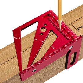 Carpentry Squares | Versatile Square Tool | 22.5- Protractor, High Precision Miter, Layout Triangle Ruler for Furniture Box Woodworking