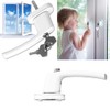 Window Handle Aluminium Lockable, Window Handle, Window Handles, Lockable White