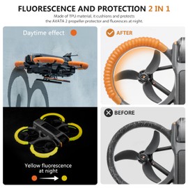 STARTRC PHOTO 3-in-1 Avata 2 Accessory Bundle Kit, Avata 2 Propeller Protection + Landing Frame + Tail for DJI Avata 2 Drone Protection (Not Including Drone)