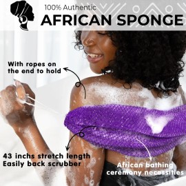 Red Africana Exfoliante Corporal MINISENTIALS ANS-Purple Púrpura