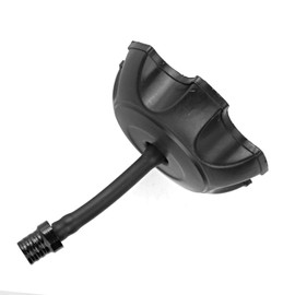 Brake Light Rear Fog Light, Dirt Pit Bike ATV Fuel Cap Made of Plastic with Ventilation Valve Vent Hose (Black) + SMC Barossa Fuel Cap