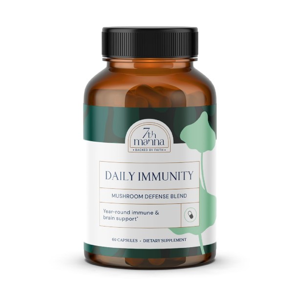 7th Manna Daily Immunity – Mushroom Complex Supplement – Adaptogenic