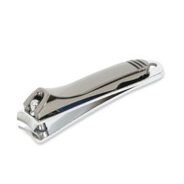 Nail Clippers, Toenail Clippers, Fingernail Clipper Cutters, Stainless Steel Toe Nail Clippers with Sharp Curved Blades and File,Portable Travel Nail Clippe for Men Women (Pack of 1)