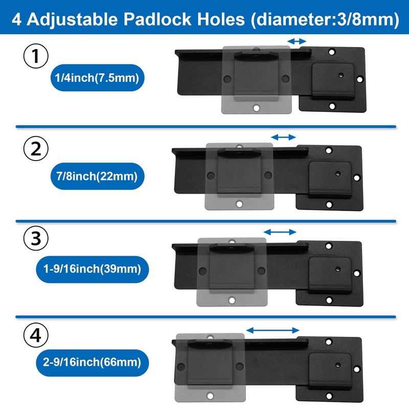 Aoserge 9" Flip Gate Latch Lock
