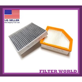 EXCEL Engine and CARBON Cabin Air Filter For NISSAN ROGUE 2021-2023 PERFECT FIT!
