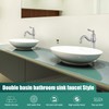Heyalan Vessel Sink Faucet Tall Bathroom Faucet Single Handle 1