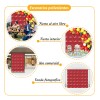 24pcs Panel Decorativo De Lentejuelas Fiesta Con Purpurina