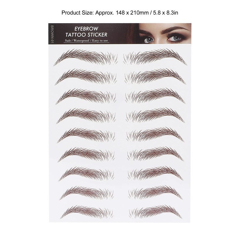 Pegatina de Transferencia de Cejas para Mujeres Pegatinas de Tatuaje