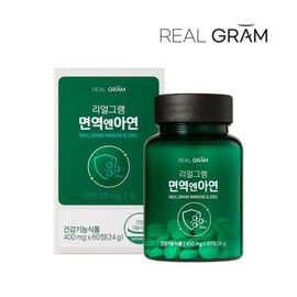 Realgram (현대Hmall)리얼그램 면역엔아연 28mg 글루콘산아연 1병 2개월분 (Hyundai Hmall) Realgram Immune & Zinc 28mg Zinc Gluconate 1 Bottle 2 Months Supply