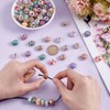 HOBBIESAY 60Pcs Mixed Color Resin Round Beads, 14mm x 8.5mm