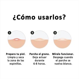 144 Parches para acné. Parches hidrocoloides absorbentes para tratar la erupción de acné y espinillas para el cuidado de la piel. Funciona para todo t