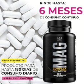 MAG Magnesio Complex - 5 Tipos de Magnesio (Citrato, Treonato, Glicinato, Gluconato y Cloruro de Magnesio) | [Potente Formulacion Grado Farmaceutico] 
