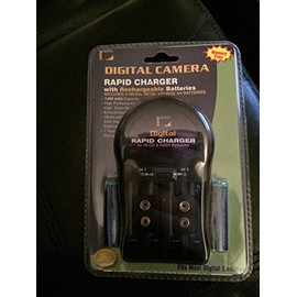 Rapid Battery Charger with Rechargeable AA Batteries