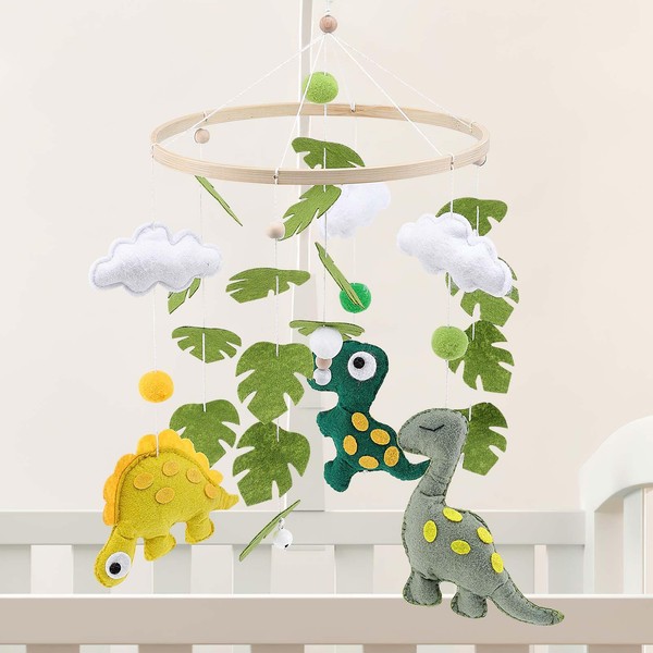 welltop Baby Mobile for Crib, Handmade Jungle Baby Crib Mobile