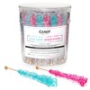 Light Blue and Light Pink Rock Candy Sugar Sticks -