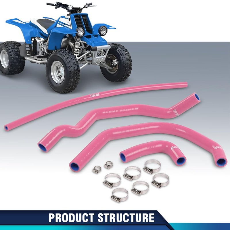 PIT66 Silicone Radiator Hose Kit Compatible with Yamaha Banshee 350