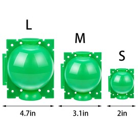 HAIZHINA Air Layering pods, Reusable Plant Rooting Device Plant Rooting Grow Box High Pressure Propagation Ball Grafting Device Botany Root Controller Garden Plant Rooter Box (Small (2″×6PCS), Green)