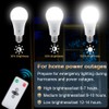 Texsens 7W Rechargeable LED Light Bulb with Remote Control, Soft
