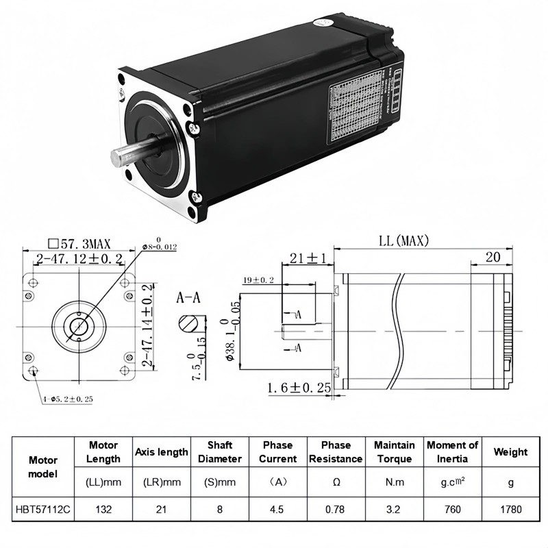 Nema 23 Stepper Motor Integrated Servo Step Motors with Encoder