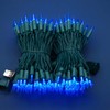 SWEET SHINE 200 Count Blue LED Christmas Lights, 66 ft