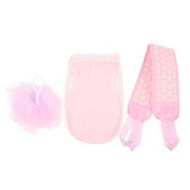 SUPVOX Dormitory Home Use Bath Towel Set Shower Scrubber Back Brush Deep Clean Tool