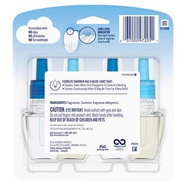 Febreze Ambientadores enchufables, resistentes y nítidos, eliminadores de olores, repuesto de aceite perfumado, 2 unidades