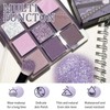Dreamy Purple Eyeshadow Palette for Women -Matte & Glitter Shades,