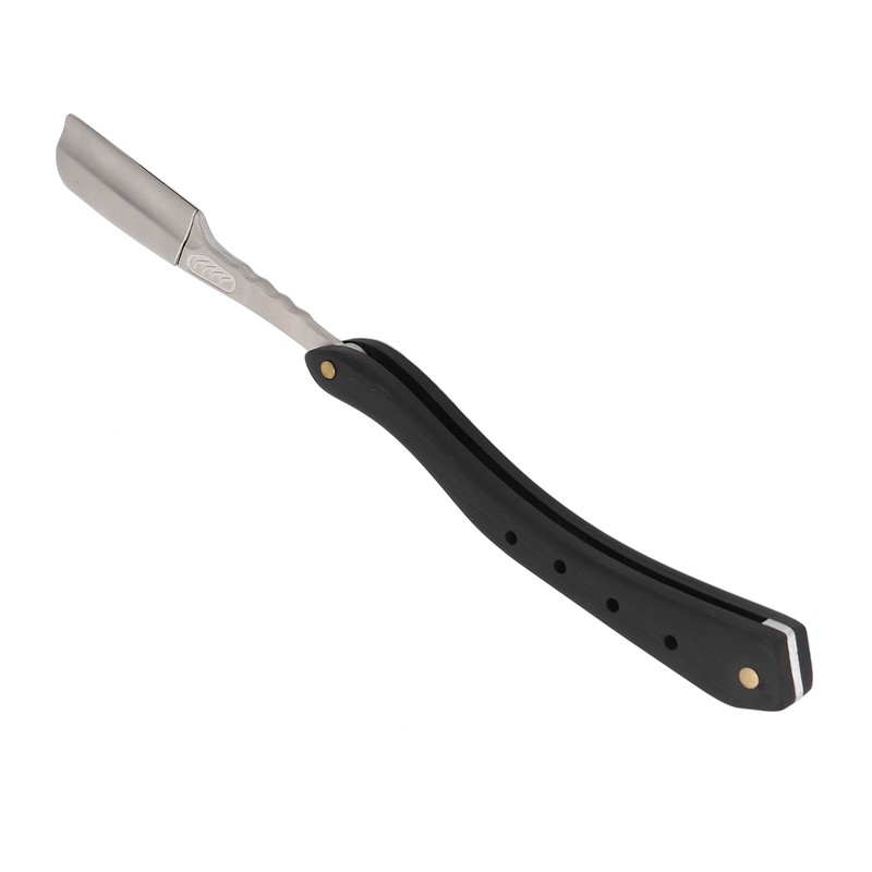 Men's Straight Edge Razor Zinc Alloy Wooden Handle Razor for