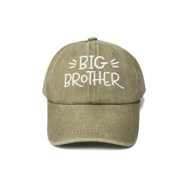 Hepandy Embroidered Big Brother Baseball Cap for Toddler Boy, Kids Embroidery Snapback Trucker Hat Dad Hat, Gifts for Youth Children