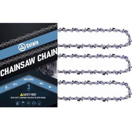 CUTWIN Chainsaw Chain 10 Inch 3/8"LP Pitch 0.043" Gauge 40 Drive Links Fits for STIHL,Husqvarna,Echo,Ryobi,Greenworks,Ego,Poulan Pro,Craftsman and More (3 Chains)