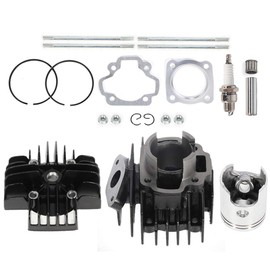 ECCPP New Cylinder Piston Ring Gasket for 1981-2009 for Yamaha PW50 50cc Compatible for Cylinder Piston Gasket Top End Kit 4J2-11111-00-00