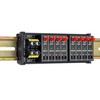 DC 8 Channel Toggle Switch Power Distribution Module, DIN Rail