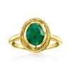 Ross-Simons 2.30 Carat Emerald Ring in 18kt Gold Over Sterling.