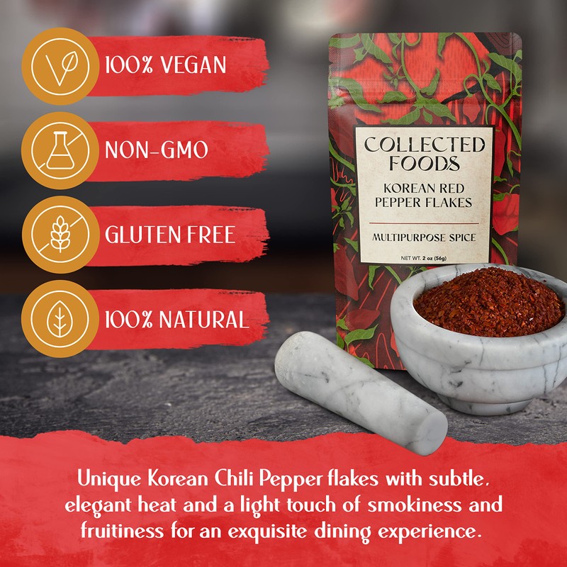 Premium Gochugaru Korean Red Pepper Flakes from Sun Dried Korean