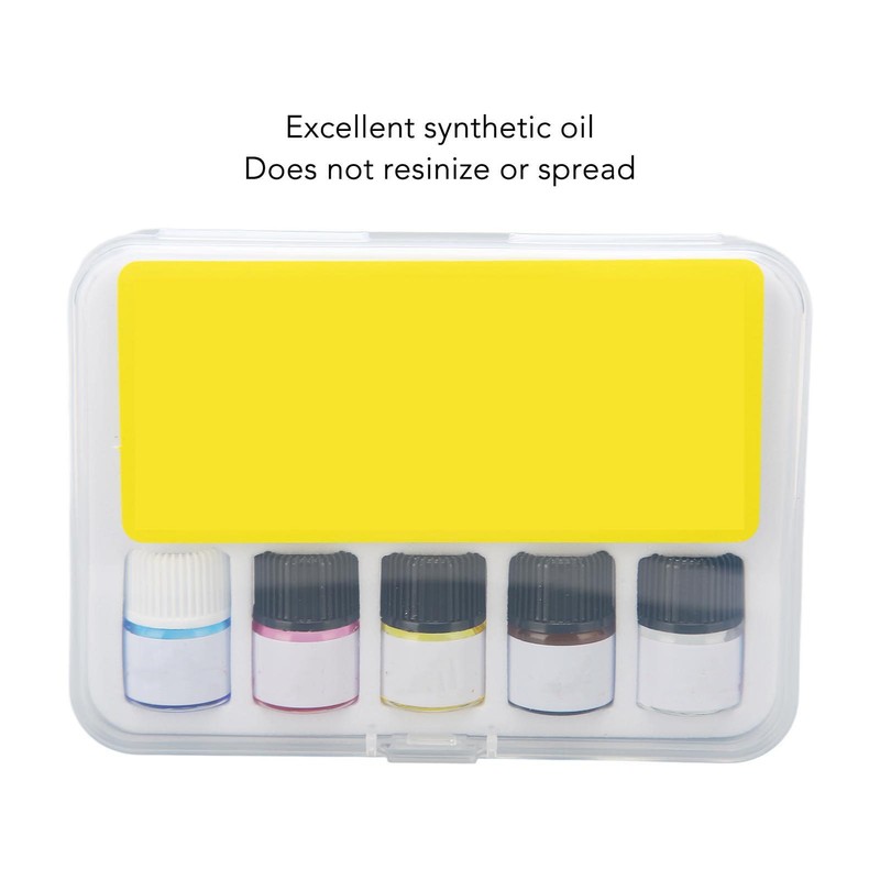 Ejoyous Watch Oil Kit, 5PCS Watch Synthetic Lubricating Oil, Smooth