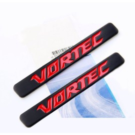 Yoaoo 2X OEM Black Red Vortec Emblems Badge 3D for 2500Hd Gmc Sierra Silverado Gm Truck Liter Badge