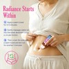 Organic Castor Oil Rose Quartz Roller Ball, 100% Pure Cold-Pressed