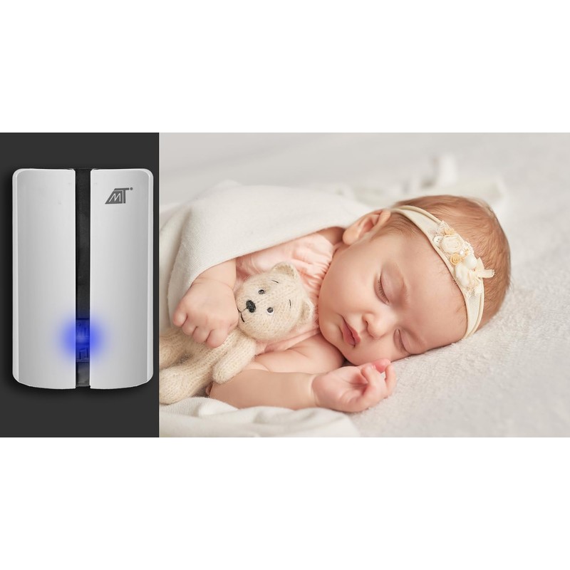 MT MALATEC Doorbell Set Wireless Range 150 Metres Waterproof IP44